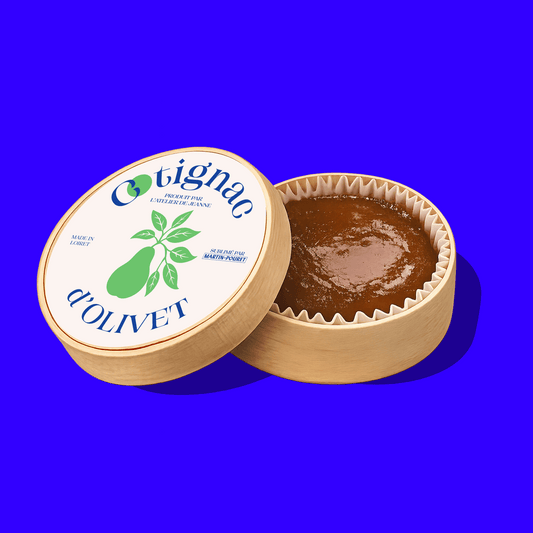 Une boite de Cotignac d'Olivet 45g